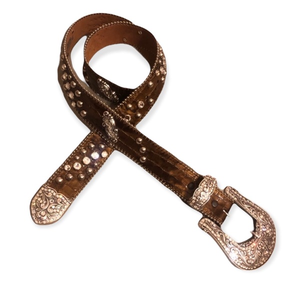 Cayman Belt W Rhinestone Embellishments NWOT - Picture 1 of 8